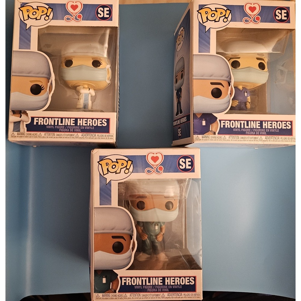 Lot of 3 Funko Pop Figurines / SE Front Line Heroes